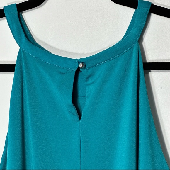 Jennifer Lopez Blouse Women’s Sz XL Halter High Neck Pleated Sleeveless Tank Top - Picture 5 of 10